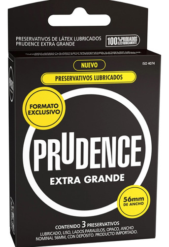 Preservativos Prudence® Extra Grande X 3