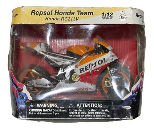 Moto Colección Escala 1:12 Honda Rcv213 93 Márquez New Ray