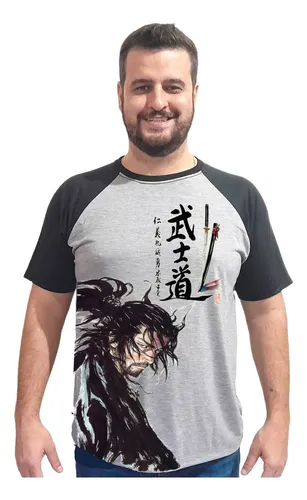 Camiseta Camisa Samurai Guerreiro Ninja Jap o Adulto Infanti