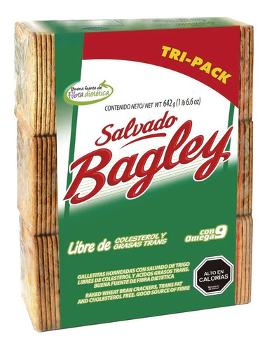 Pack Galletas Bagley Salvado 3 Un De 642 G