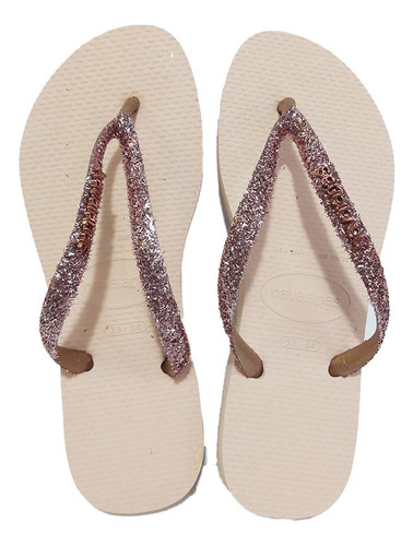 Havaianas Ojota Mujer - Slim Glitter Rosadorad