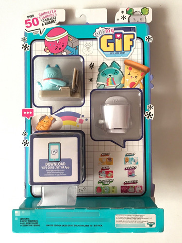 Oh My Gif 3 Bit Pack Gato Computadora Gatito Pc Moose Toys (Usado)