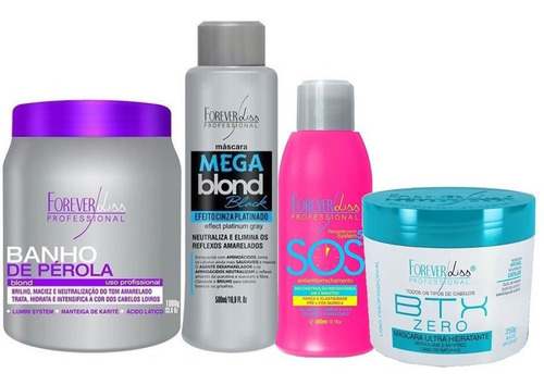 Banho Pérola, Mega Blond Black, Sos E Btx Zero 