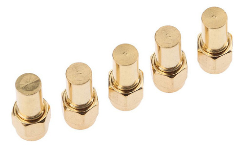 5x Terminal Tapa Carga Simulada 2w 50ohm Chapado En Oro