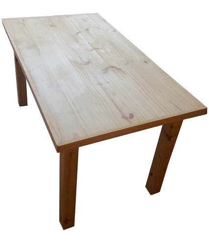 Mesa De Comedor De Madera Pino 180x80 Patas 3x3 Desarmable