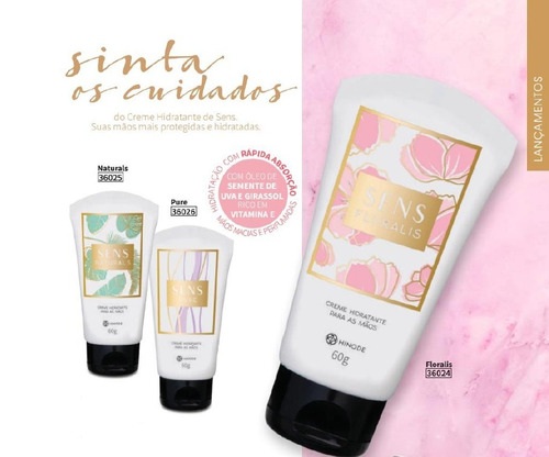 Creme Para As Mãos Hinode Sens Lançamento 2019 Em Promoção!