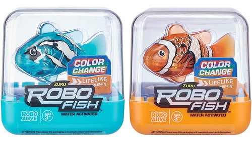 Fish Series1 2pk Verde Azulado Naranja 7141a S001