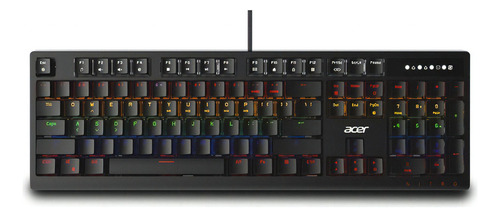 Teclado Gamer Acer Okb950 Rgb Switchs Azules Bgui Color del teclado Negro