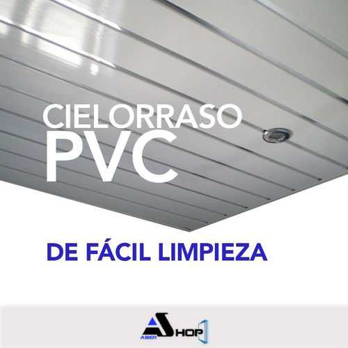 Imagen 5 de 7 de Cielorraso De Pvc Blanco De 20cm X 3mts De Largo Tiras