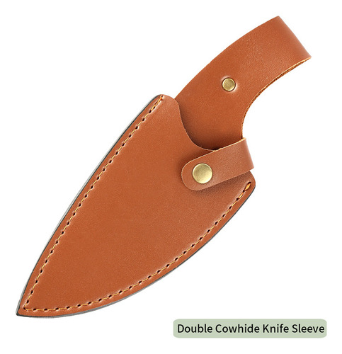 Juego De Cuchillos A01, Funda De Cuero De Doble Capa Con Cin