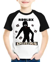 Comprar Camiseta Infantil Doors Roblox Mangas Preta Game Roblox #5