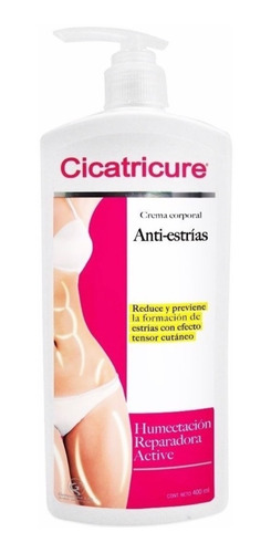 3 Pzas De Crema Corporal Antiestrias Cicatricure 400 Ml Ts