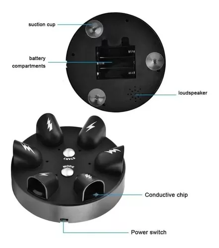 Maquina De Toques Electricos Tipo Ruleta Rusa Juego De Mesa