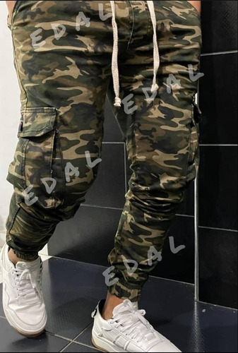 Jogger Drill Cargo Hombre Camuflado-urbano