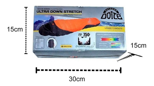 Bolsa De Dormir Doite Ultra Down Stretch Min -2ºc Peso Pluma