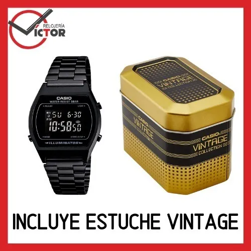 Reloj Casio Digital Vintage Negro Unisex B640wb-1b Original