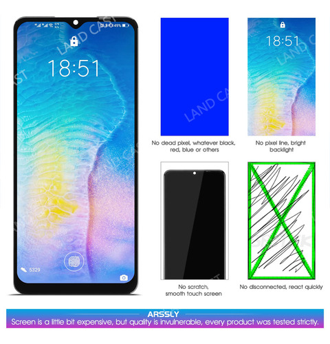 Conjunto de Pantalla Táctil Land Cast Negro Compatible con Motorola Moto G23 LC-012-MOTO-G23 y G13 LCD IPS de 6.5"