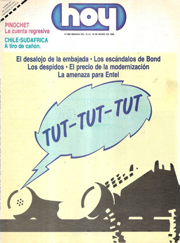 Revista Hoy 608 / 19 Marzo 1989 / Desalojo Embajada
