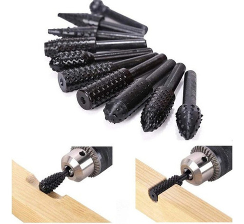 Cuchillo Para Tallar Madera Taladro Rotativo 10pcs