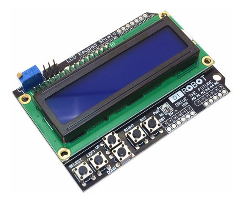 Modulo Lcd Keypad Shield 16x2 Backlight Azul Arduino