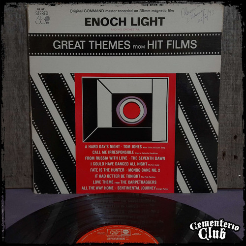 Enoch Light - Great Themes From Hit Films - Arg  Vinilo Lp