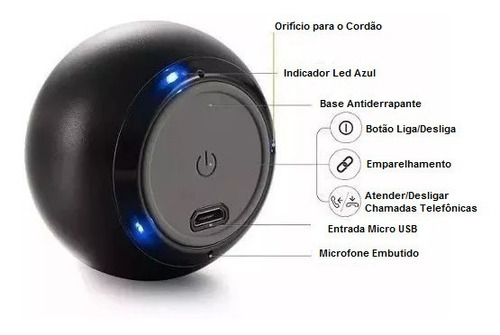 Imagem 4 de 4 de Som Portatil Bluetooth Super Mini