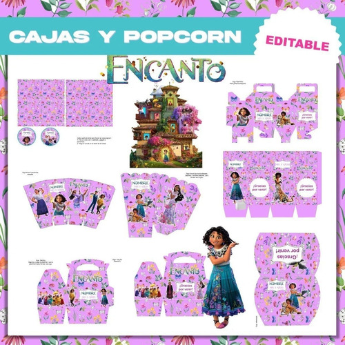 Kit Imprimible Encanto Disney Deco Y Candy 100% Editable