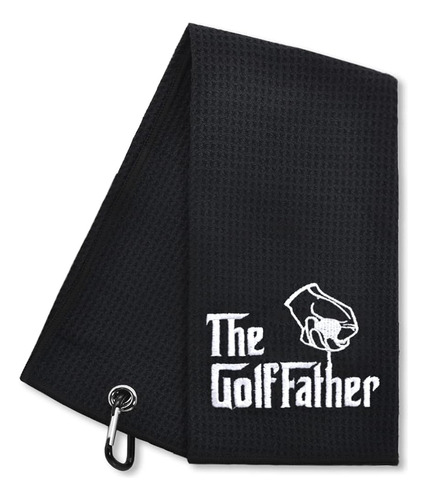 Hafhue The Golffather Funny Golf Toalla, Regalos De Golf Par