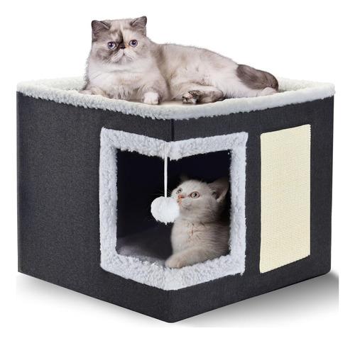 Cama Para Gatos De Interior Casa Grande Cubierta Para Gatos