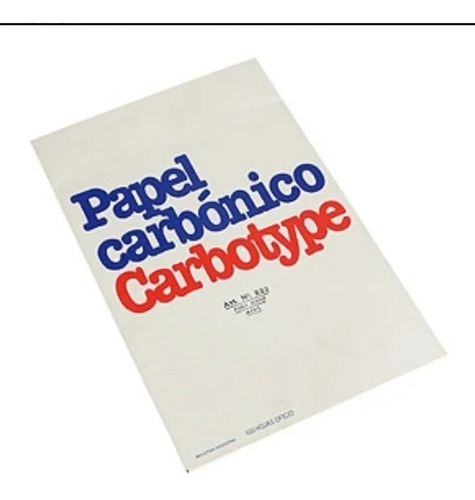 Papel Carbonico Carbotype Film Azul O Negro     X 50 Hojas. 