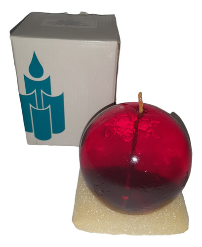 Vela Esfera Roja Partylite Celebracion Rojo Ruby (Usado)