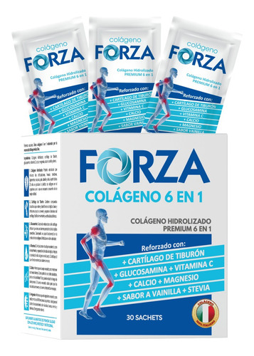 Colageno Hidrolizado Forza Articulaciones Fuertes 30 Sachets