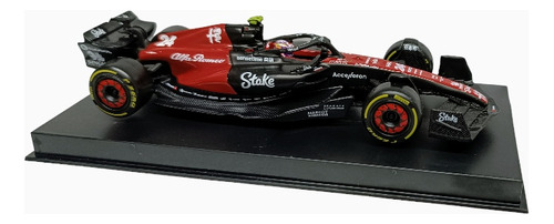 F1 Alfa Romeo C43 Zhou Guanyu, Escala 1:43, Acrílico, 12.5cm