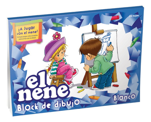Block De Dibujo N°6 El Nene 24 Hojas Blancas  