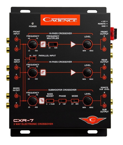 Cadence Acoustics Cxr7 Crossover Electronico 3 Linea 7 V