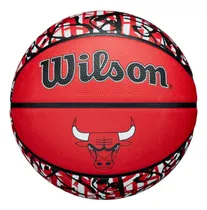 Comprar Balón De Basquetbol Nba Team Grafitti Bulls #7 Wilson Color Rojo
