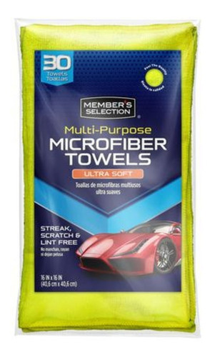 Paño De Microfibra Para Automóvil Tamaño 16 * 16 Paquete 24