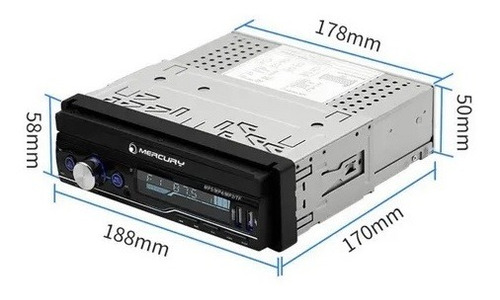 Imagen 5 de 8 de Stereo In Dash Pantalla 7 Pulgadas Bluetooth Am Fm Camara
