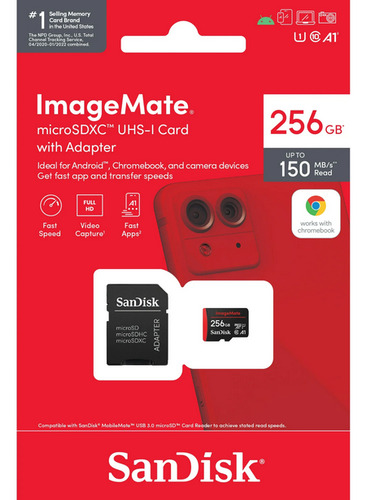 Cartão De Memória Micro Sd Sandisk Imagemate 256gb