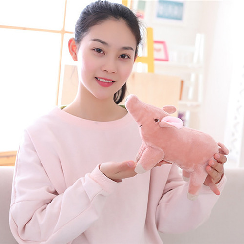 Peluche De Peluche T Toy Pigg Pig Acompaña A Dormir, 25 Cm,