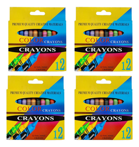 240 Crayolas Colores Mayoreo Premio Cajita 12 Piezas Color Surtidos