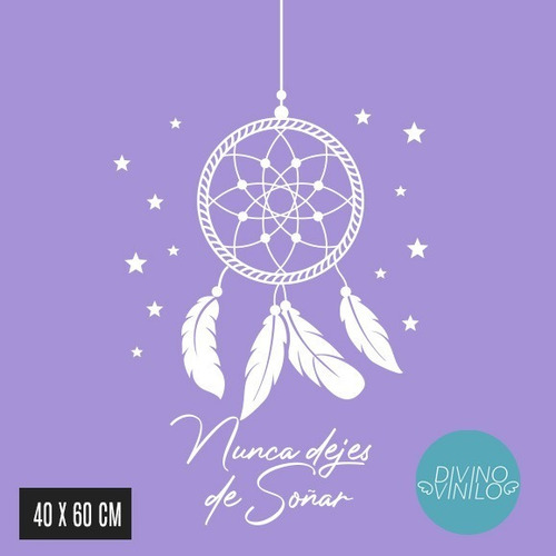 Imagen 2 de 4 de Vinilo De Pared Atrapasueños Boho