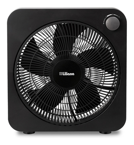 Turbo Ventilador Vt12 Optimizado 12'' Liliana Negro 5 Aspas