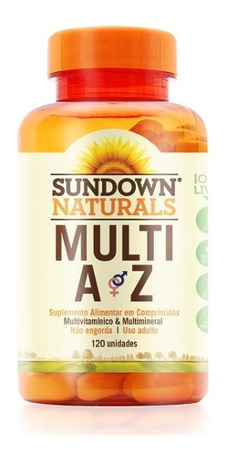 Multivitamínico Az Multi A Z Sundown Naturals Importado 120c