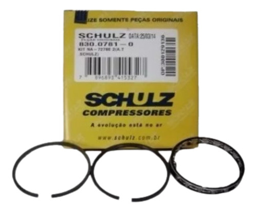Kit Compressor Schulz Msv 20max/ 15max/ 25max/ 26max/ Wtv20g
