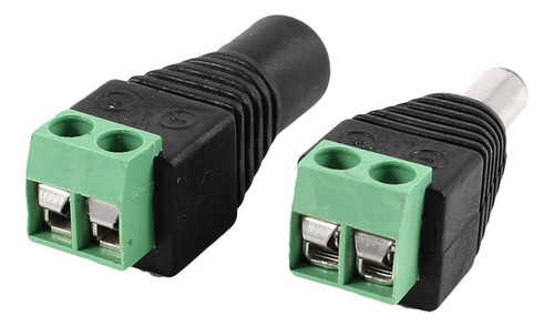 Conector De 2 Conectores Macho Y Hembra De 5,5 X 2,1 Mm, Inc