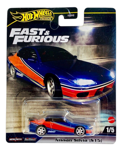 Hot Wheels Premium Nissan Silvia S15 1:64 Azul