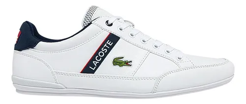 Tenis Lacoste Chaymon Color Blanco De Tela Para Hombre | Envío