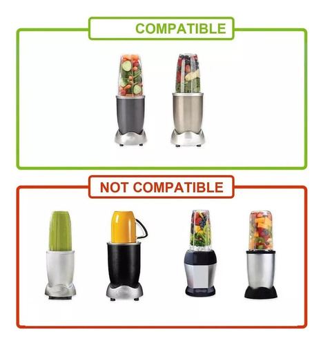 Kit 2 Lâmina De Aço Compatível Com Nutribullet 600w 900w