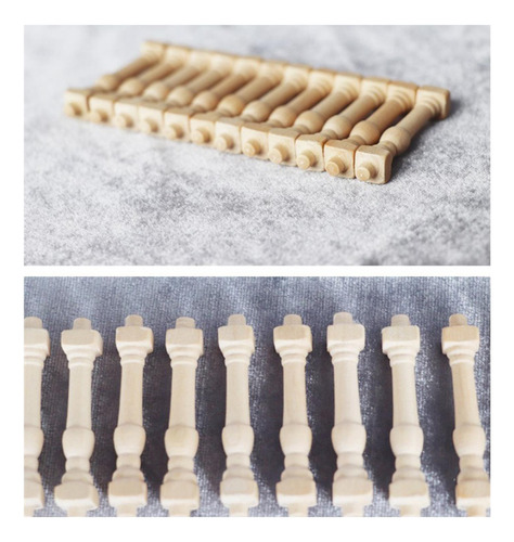 6 Casas De Muñecas Diy Constructores Madera 1/12 Husillos